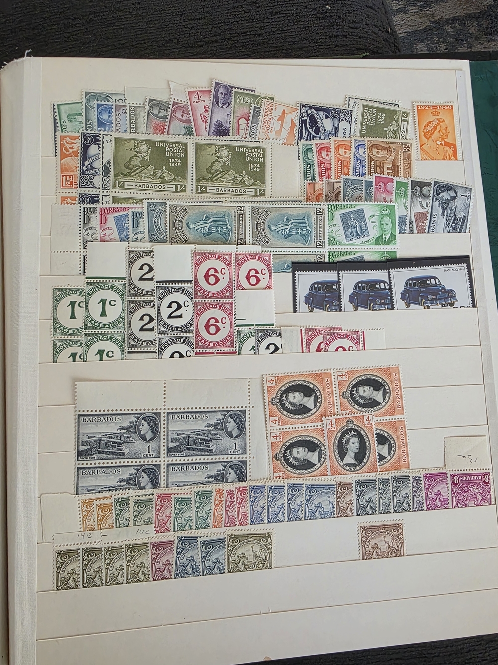 BARBADOS 1920s-1990s COLLECTION OF 850+ MINT STAMPS